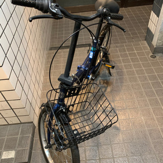 折りたたみ自転車　ネイビー