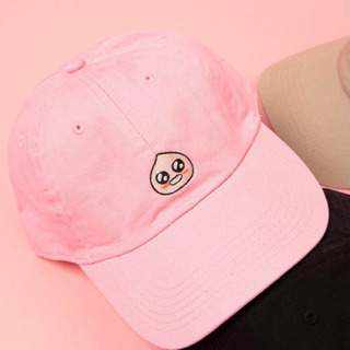 新品未使用　WEGO　フェイスプリントプルオーバー　キャップ　帽子　【KAKAO FRIENDS × WEGO】　ピンク - 服/ファッション