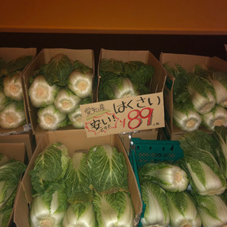 白菜1玉70円！野菜格安！