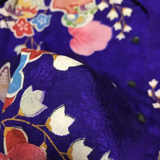 着物リメイク　アロハシャツ