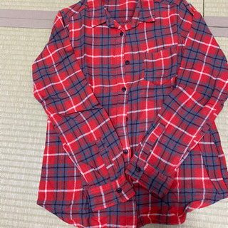 chocol raffine robe チェックシャツ　赤　M 