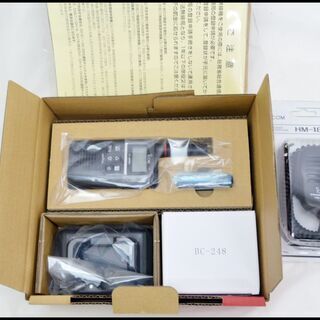 未使用 iCOM IC-DPR4C 携帯型デジタルトランシーバー + マイクスピーカー HM-186LS セット IC-DPR4 卓上充電器付 アイコム