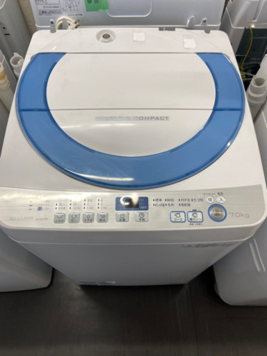 激安 7.0㌔ オススメ‼️SHARP洗濯機ES-GE70R-A