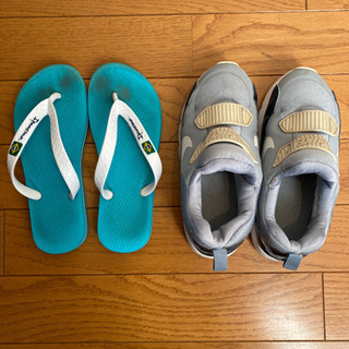 【無料】ナイキ靴とサンダル　19-20cm