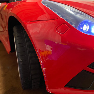 子供用電動車フェラーリ野外使用は2回のみ