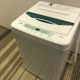 011611☆ヤマダ 4.5kg洗濯機 17年製☆ - 洗濯機