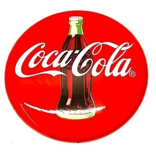 3/5💋コカコーラ CocaCola ホーロー看板 円形 オブジ...