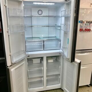 Haier Global Series ハイアール 468Lガラストップ4ドア冷蔵庫 JR-NF468A