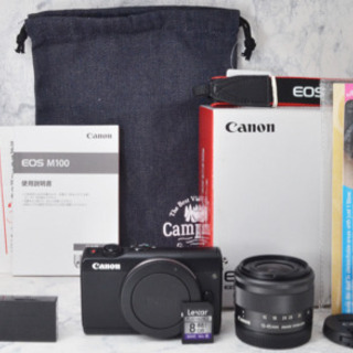 超極上○Wi-Fi内蔵○超小型○2420万画素○キャノン EOS M100 1ヶ月動作