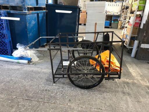 東京都葛飾福祉工場製 スチール製折りたたみ式リヤカー