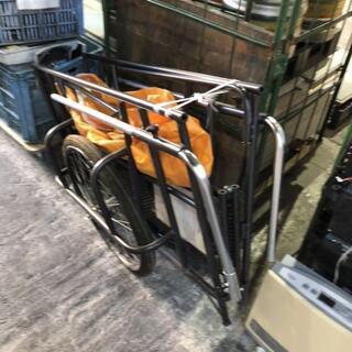東京都葛飾福祉工場製 スチール製折りたたみ式リヤカー