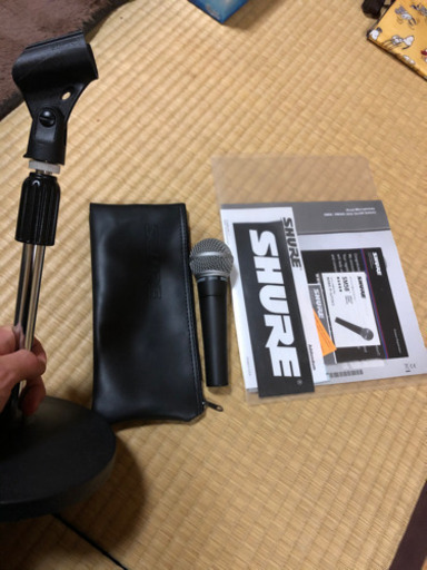 SHURE SM58マイク、スタンド(値下げ