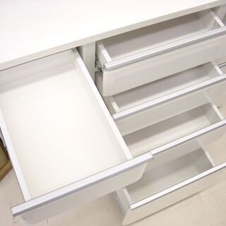 大型キッチンボード 119×50×200cm ホワイト シンプル レンジボード レンジ台 食器棚 キッチン 収納 家具 札幌 厚別店