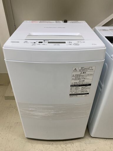 洗濯機 東芝 TOSHIBA AW-45M7(W) 2018年製 4.5kg 中古品