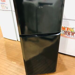 2ドア冷蔵庫 121L 2017年製 Haier JR-N121A 100Lクラス ブラック