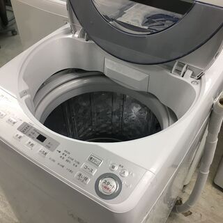 シャープ8.0Kインバーター洗濯機2017年製！！！分解クリーニング済み！！！