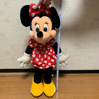 ディズニー　ミニーマウスぬいぐるみ 1960年代 ウールキン社製　ビンテージ ミッキーマウス ぬいぐるみ 1960年代 ビンテージ ウールキン製