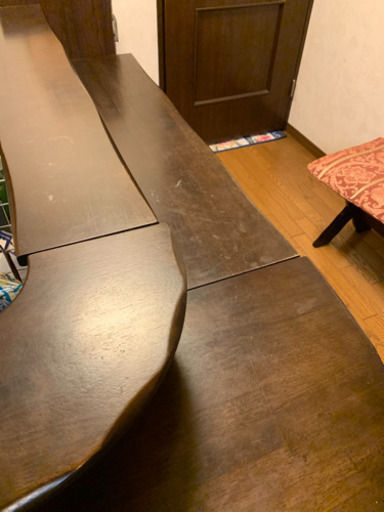 カリモク 3分割 カウンターテーブル L字タイプ