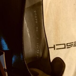 靴 イタリア MORESCHIモレスキーローファー黒 未使用品 サイズ7