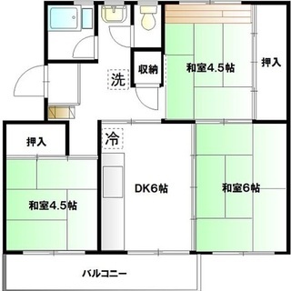 ⭐️礼金仲介手数料不要⭐️３階部分　 ２ＬＤＫ南向きマンション