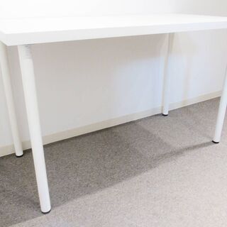 イケア／IKEA　組み立て式デスク3台　ホワイト