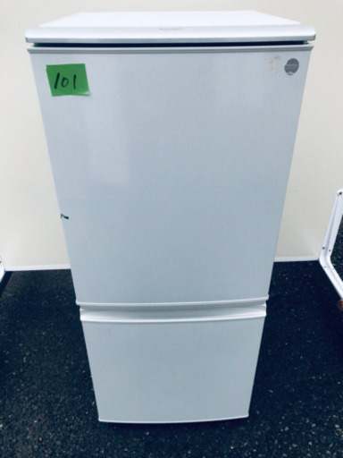 ④101番シャープ✨ノンフロン冷凍冷蔵庫✨SJ-K14T-FG‼️