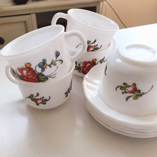 フランス パリ ビンテージ arcopal paris カップソーサーセット フランス パリ ビンテージ arcopal paris カップソーサーセット