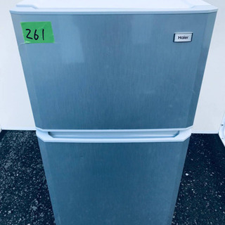 ①✨高年式✨261番 Haier✨冷凍冷蔵庫✨JR-N106K‼️の画像