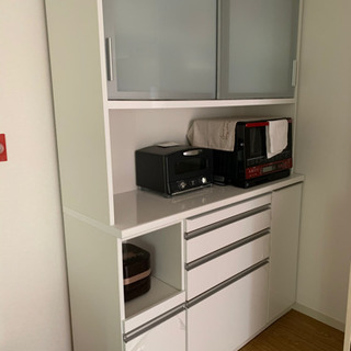 【美品2/17迄】1年使用 食器棚 キッチンボード 収納 松田家具