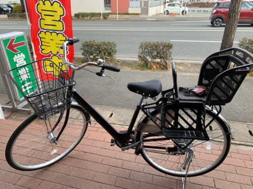 美品 ウエルビーサイクル 27インチ 子供乗せ自転車 シマノ6段ギア搭載 LEDオートライト