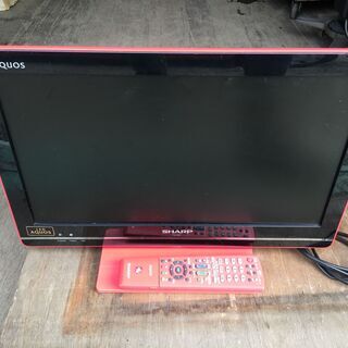 シャープ AQUOS 液晶テレビ 19型 LC-19K7 赤