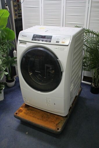 R2551) Panasonic 中古 パナソニック NA-VD120L-W [ドラム式洗濯乾燥機(6.0kg) 左開き プチドラム エコナビ搭載 クリスタルホワイト] 2013年製! 洗濯機 店頭取引大歓迎♪