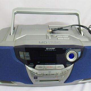 SHARP シャープ　MD-F11-S シルバー　MD/CDシステム