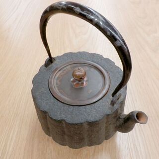 京鉄瓶 銀象嵌 京 鉄瓶 南瓜 かぼちゃ 茶道具 札幌 西岡店 【公式通販】