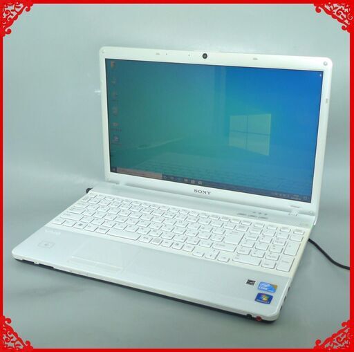 送料無料 1台限定 ノートPC 中古良品 15.5型 SONY VPCEB38FJ Core i3 4GB 500G DVDRW 無線 カメラ Bluetooth FeliCa Windows10 LibreOffice