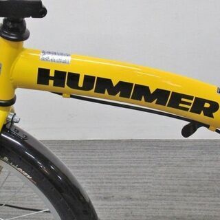 電動アシスト付き】HUMMER 折りたたみ自転車 黄色