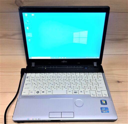 1台限定 軽量モバイル ノートパソコン 中古 12.1型 富士通 P771/C 第2世代Core i5 4GB 160GB 無線LAN Windows10 LibreOffice