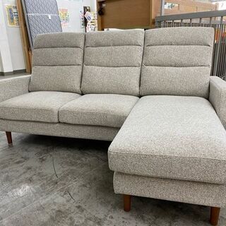 商談中】カウチソファ グレー 3P