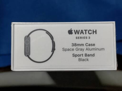 最終値下げ☆新品・未開封　アップルウォッチ3 Apple Watch  3(GPSモデル)- 38mmスペースグレイアルミニウムケースとブラックスポーツバンド