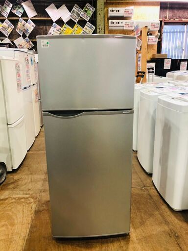 【管理IR012453-105】シャープ 2017年 SJ-H12B-S 118L 2ドア冷凍冷蔵庫