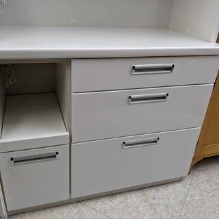 松田家具　ホワイト2面レンジボード　スチームオーブン対応！！