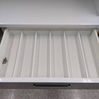 松田家具　ホワイト2面レンジボード　スチームオーブン対応！！
