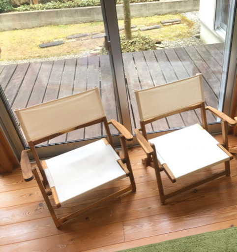 ニトリ木製ローチェア2脚少しカスタム Camp Plus 河内長野の椅子 チェア の中古あげます 譲ります ジモティーで不用品の処分