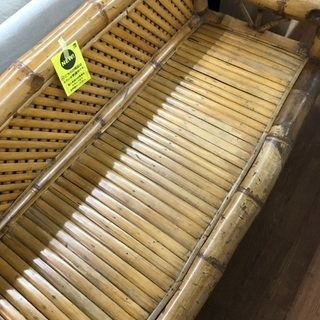 ソファ 竹細工のベンチソファー お部屋、庭使用でもOK!