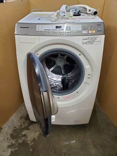 清掃済美品★Panasonic 9㎏ スピンダンシング洗浄!!エコナビ搭載 ドラム式洗濯乾燥機【NA-VX5100L】