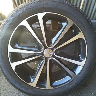 4本セット〓225/50R18〓 18-7J+48★5H-114.3★DUNLOP-SP SPORT270★50系エスティマ等★直接引取可【横浜市】