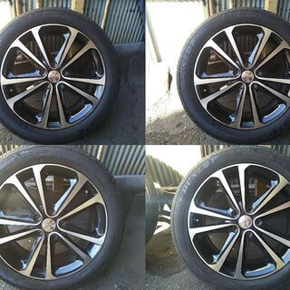 4本セット〓225/50R18〓 18-7J+48★5H-114.3★DUNLOP-SP SPORT270★50系エスティマ等★直接引取可【横浜市】