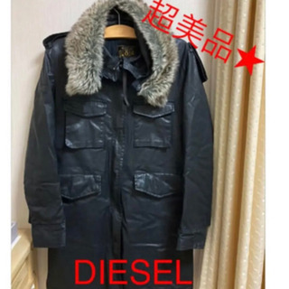 超美品　DIESEL ディーゼル　コットン　フーディコート　ファ...