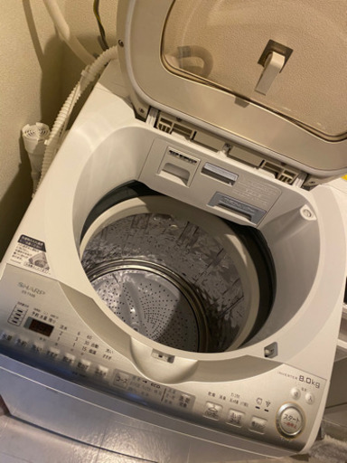 SHARPタテ型洗濯乾燥機 ES-TX8B