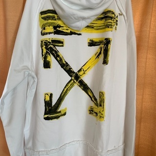 新品 OFF-WHITE パーカーＭ
